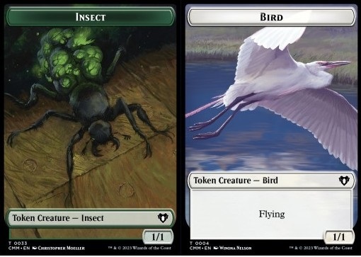 Insect Token (G 1/1) // Bird Token (W 1/1)