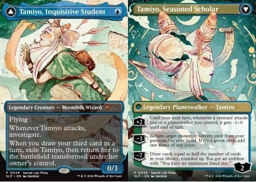 Tamiyo, Inquisitive Student // Tamiyo, Seasoned Scholar