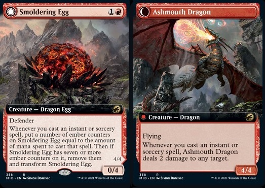 Smoldering Egg // Ashmouth Dragon