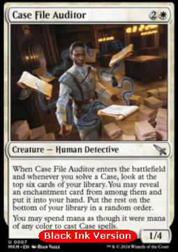 Case File Auditor (BLACK ink version)