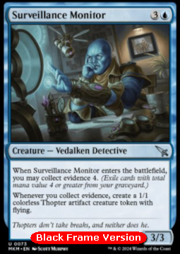 Surveillance Monitor (BLACK Frame Version)