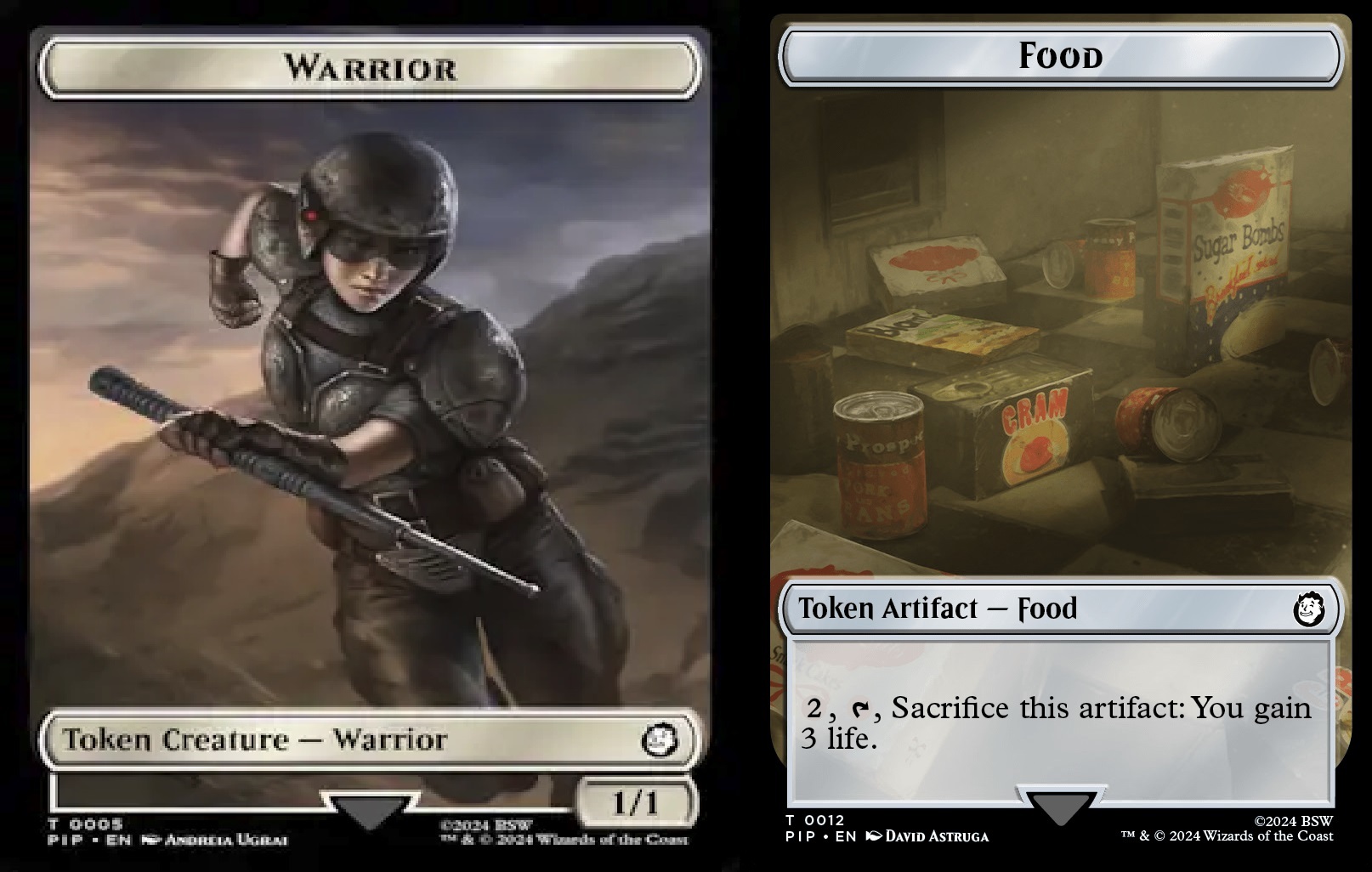 Warrior (1/1) // Food token