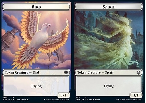 Bird Token (W 1/1) / Spirit Token (W 1/1)