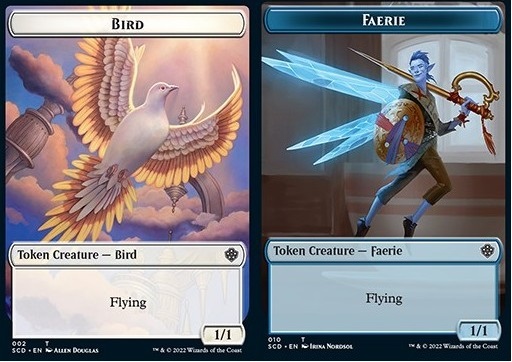 Bird Token (W 1/1) // Faerie Token (U 1/1)