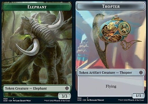 Elephant Token (G 1/1) // Thopter Token (A 1/1)