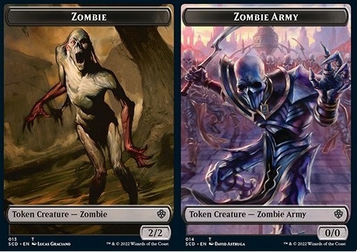 Zombie Token (B 2/2) // Zombie Army Token (B 0/0)