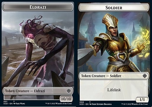 Eldrazi Token (C 10/10) // Soldier Token (W 1/1 Lifelink)