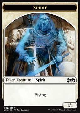 Spirit white creature with flying 1/1