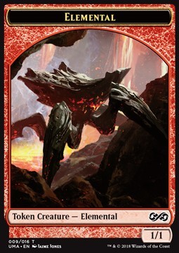 Elemental creature red 1/1