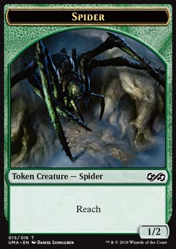 Spider Green creature with reach 1/2
