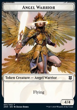 Angel Warrior Flying 2/4 Token