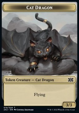 Cat Dragon Token (Gold 3/3)