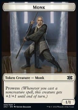 Monk Token (White 1/1 Prowess)