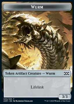 Wurm Token (Artifact 3/3 Lifelink)