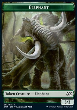 Elephant Token (Green 3/3)