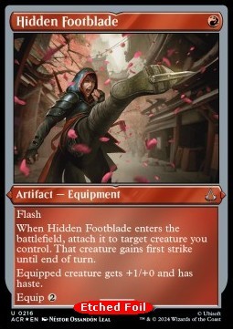 Hidden Footblade