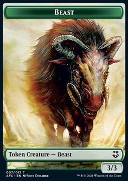 Beast Token (G 3/3) // Dragon Spirit Token (RG 5/4)