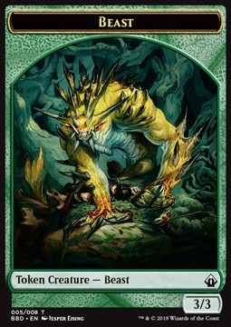 Beast Token (Green 3/3)