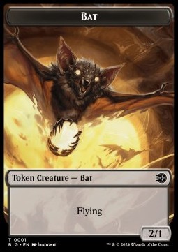 Bat Token (Black 2/1)