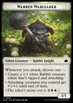 Warren Warleader Token (White 1/1)
