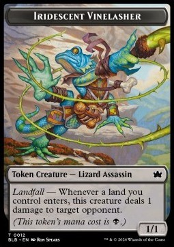 Iridescent Vinelasher Token (Black 1/1)