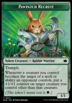 Pawpatch Recruit Token (Green 1/1)