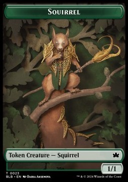 Squirrel Token (Green 1/1)