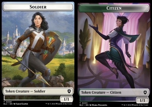Soldier Token (W 1/1) // Citizen Token (GW 1/1)
