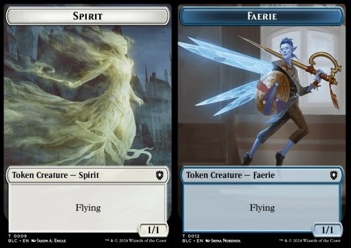 Spirit Token (W 1/1) // Faerie Token (U 1/1)