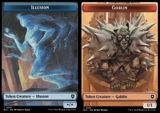 Illusion Token (U */*) // Goblin Token (R 1/1)