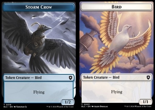 Storm Crow Token (U 1/2) // Bird Token (W 1/1)