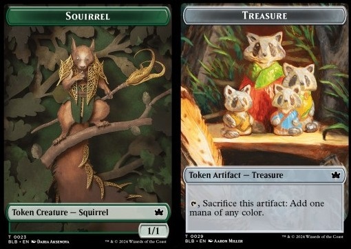 Squirrel Token (G 1/1) // Treasure Token