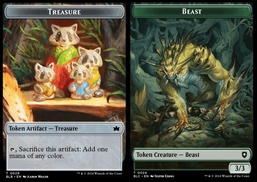 Treasure Token // Beast Token (G 3/3)