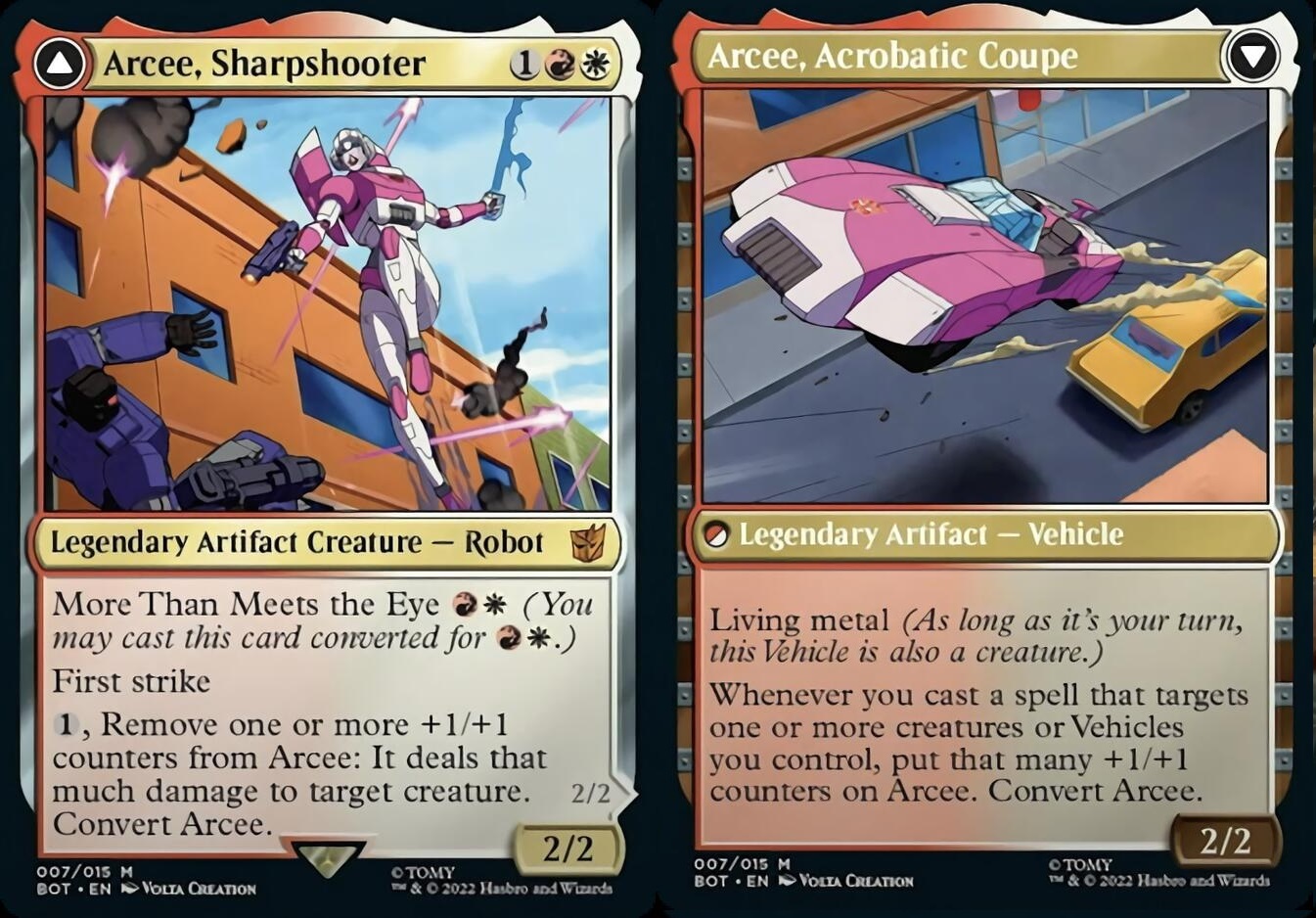 Arcee, Sharpshooter // Arcee, Acrobatic Coupe