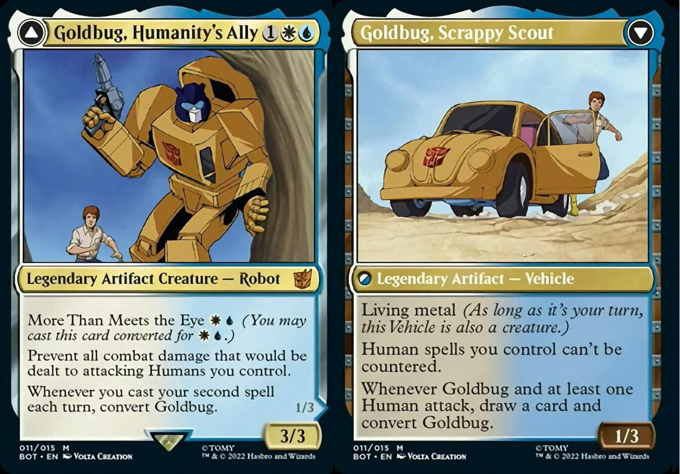 Goldbug, Humanity's Ally (V.1)//Goldbug, Scrappy Scout