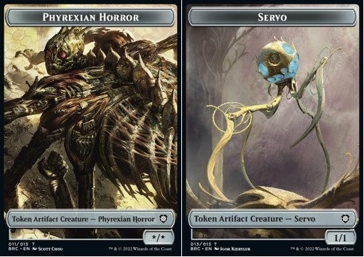 Phyrexian Horror Token (A */*) // Servo Token (A 1/1)