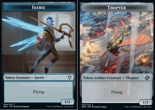 Faerie Token (U 1/1) // Thopter Token (A 1/1)