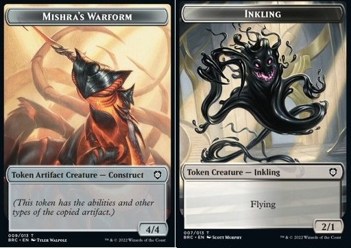 Mishra's Warform Token (A 4/4) // Inkling Token (WB 2/1)