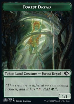 Forest Dryad Token (Green 1/1)