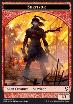 Survivor Token (Red 1/1)