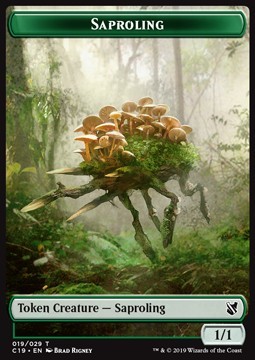 Saproling Token (Green 1/1)