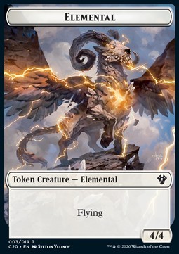 Elemental Token (W 4/4) // Soldier Token (W 1/1)