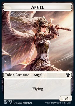 Angel Token (W 4/4) // Elemental Token (R 3/1)