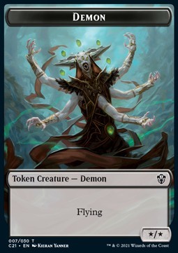 Demon Token (B */*) // Fungus Beast Token (G 4/4)