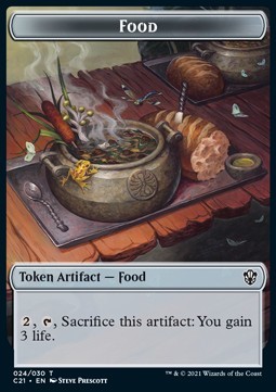 Food Token // Pest Token (BG 1/1)