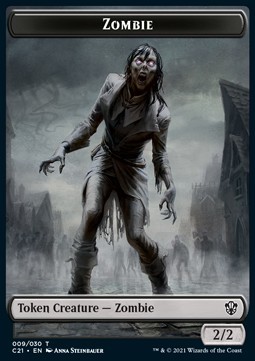 Zombie Token (B 2/2) // Spirit Token (WB 1/1)