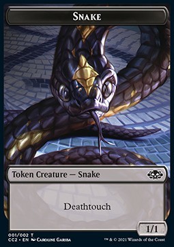 Snake Token (B 1/1) // Zombie Token (B 2/2)