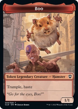 Βοο Hamster Token (R 1/1 Trample, Haste)