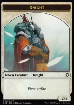 Knight Token (White 2/2 First Strike)