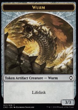 Wurm Token (Artifact 3/3 Lifelink)